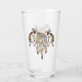 先住民アメリカンココペリホエールドリームキャッチャー2 タンブラーグラス (裏面)