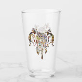 先住民アメリカンココペリホエールドリームキャッチャー2 タンブラーグラス (正面)