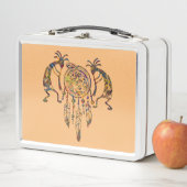 先住民アメリカンココペリホエールドリームキャッチャー2 メタルランチボックス (インサイチュ)