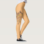 先住民アメリカンココペリホエールドリームキャッチャー2 レギンス (右)