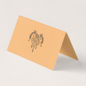 先住民アメリカンココペリホエールドリームキャッチャー2 名刺 (裏面)