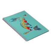 先住民アメリカンココペリ2羽1 ノートブック (右側)