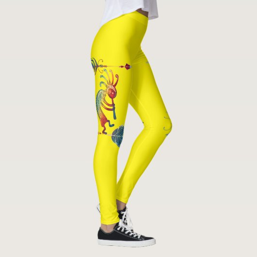 先住民アメリカンココペリ2羽1 レギンス (右)