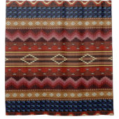 先住民アメリカンサウスウェストカラフルボモダンホ シャワーカーテン (正面)