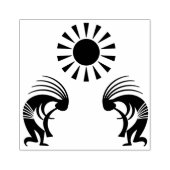 先住民アメリカンサウスウエスタンココペリ ラバースタンプ (インプリント)