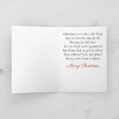 先住民アメリカンサンタクロースのクリスマスカード シーズンカード (内部)