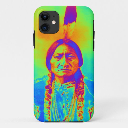 先住民アメリカンシッティングブル Case-Mate iPhoneケース (裏面)
