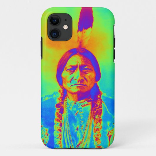 先住民アメリカンシッティングブル Case-Mate iPhoneケース (裏面)