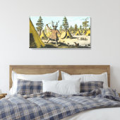 先住民アメリカンシャーマン キャンバスプリント (インサイチュ (寝室))