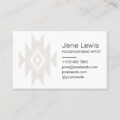 先住民アメリカンシンボルイラストレーション先住芸術 名刺 (正面)