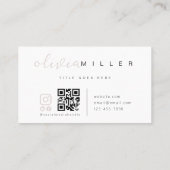 先住民アメリカンシンボル先住民QRコード 名刺 (裏面)