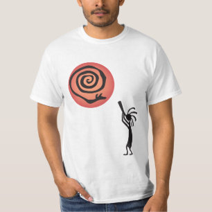 先住民アメリカンスネークムーンココペリTシャツ Tシャツ
