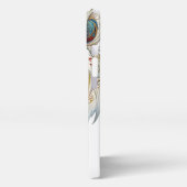 先住民アメリカンスピリチュアルウルフ紙プレート iPhoneケース (左側面)