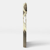 先住民アメリカンスピリチュアルウルフ紙プレート iPhoneケース (右側面)