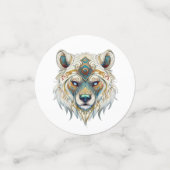 先住民アメリカンスピリチュアルウルフ コンフェッティ (スモール正面)