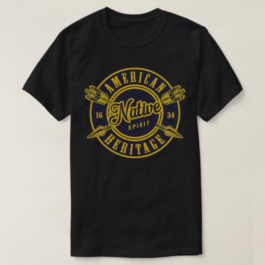 先住民アメリカンスピリットオートバイ1 Tシャツ (デザイン正面)