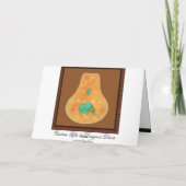 先住民アメリカンターコイズズニベア サンキューカード (裏面)