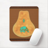 先住民アメリカンターコイズズニベア マウスパッド (マウス)