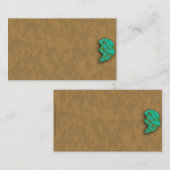 先住民アメリカンターコイズズニベア 名刺 (正面/裏面)