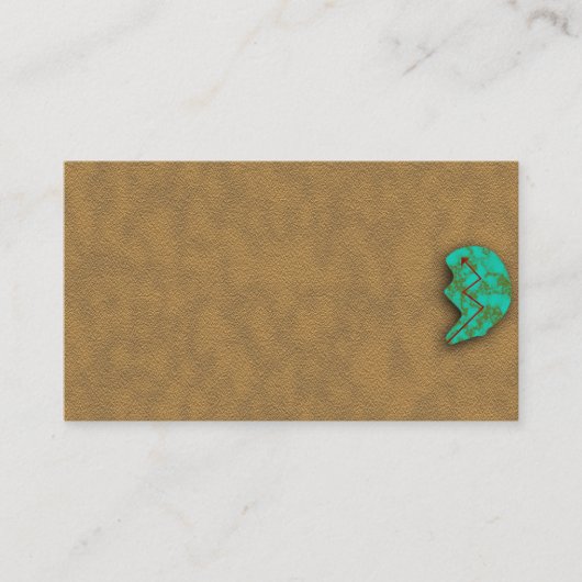 先住民アメリカンターコイズズニベア 名刺 (正面)