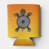 先住民アメリカンタートルシンボル 缶クーラー (裏面)