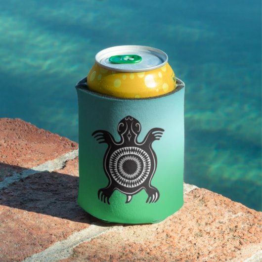 先住民アメリカンタートルシンボル 缶クーラー (インサイチュ プール)