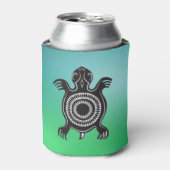 先住民アメリカンタートルシンボル 缶クーラー (缶正面)