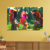 先住民アメリカンダンス キャンバスプリント (インサイチュ (リビング))