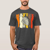 先住民アメリカンチョッタウ伝統的アメリカ Tシャツ (正面)