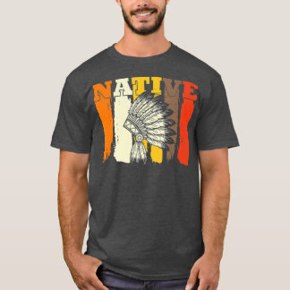 先住民アメリカンチョッタウ伝統的アメリカ Tシャツ