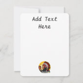 先住民アメリカンチーフオンワイルドランドスケープサンセット シーズンカード (裏面)