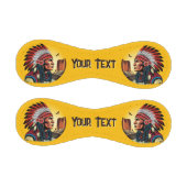 先住民アメリカンチーフオンワイルドランドスケープサンセット 野球ボール (パネル)