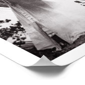 先住民アメリカンテペキャンプ、モンタナ、c.1900 (b/w) ポスター (角)