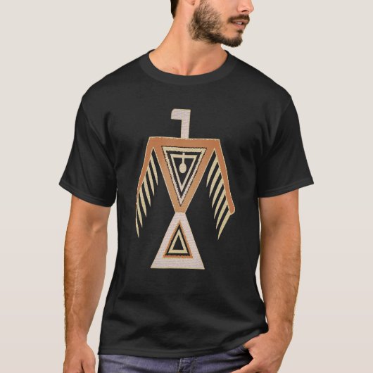 先住民アメリカントーテムサンダーバード Tシャツ (正面)