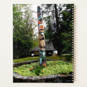 先住民アメリカントーテムポールグラシャーパークモンタナ プランナー手帳 (裏面)