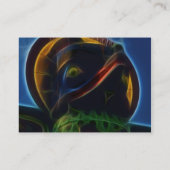 先住民アメリカントーテムポールフラクタルアートデザイン 名刺 (裏面)