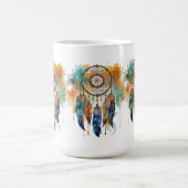 先住民アメリカンドリームキャッチャー コーヒーマグカップ (中央)