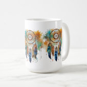 先住民アメリカンドリームキャッチャー コーヒーマグカップ (正面右)