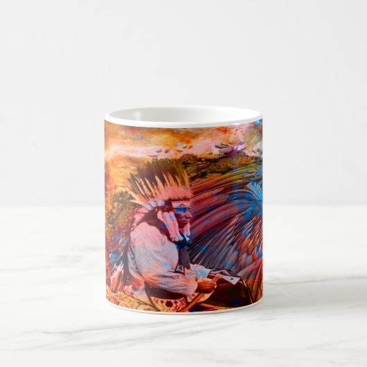 先住民アメリカンドリーム コーヒーマグカップ (中央)