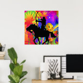 先住民アメリカンハンター ポスター (ホームオフィス)