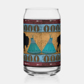 先住民アメリカンバッファロー ガラス缶 (右)