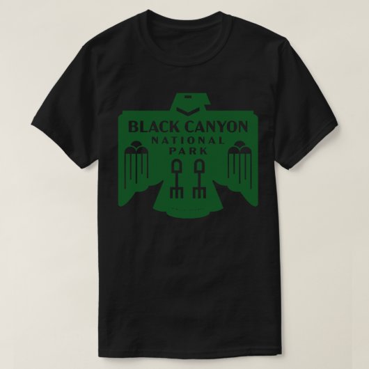 先住民アメリカンバードブラックキャニオン国立公園Gr Tシャツ (デザイン正面)