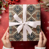 先住民アメリカンパターンインディアンカルチャーボホスタイル ラッピングペーパー