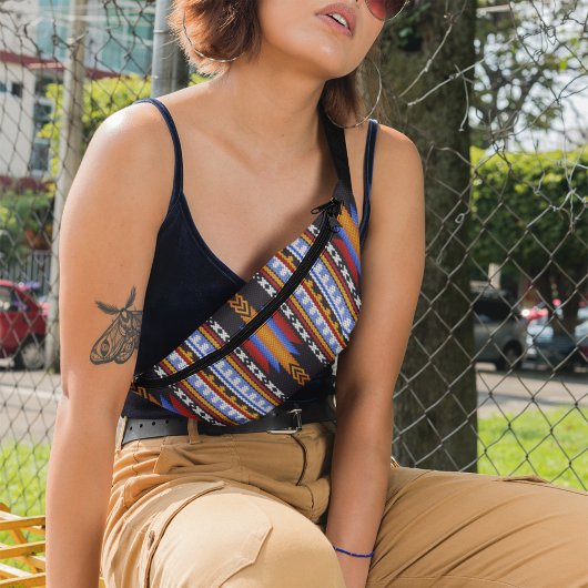 先住民アメリカンパターントバルインディアン ファニーパック