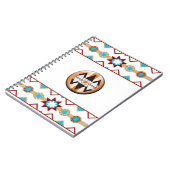 先住民アメリカンパターンノート ノートブック (左側)