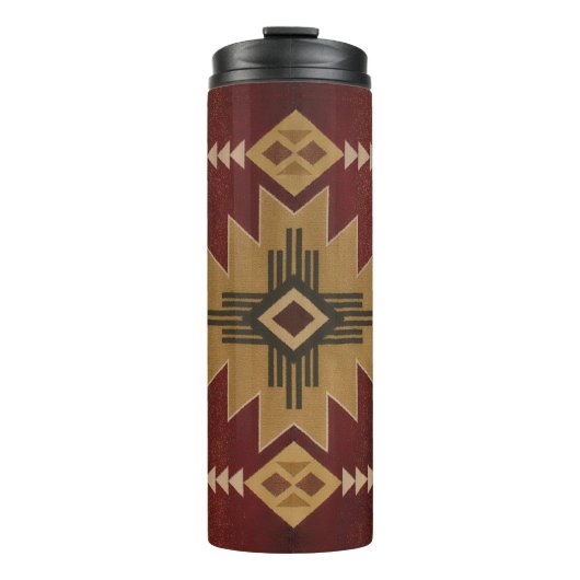 先住民アメリカンパターンフリース タンブラー (正面)
