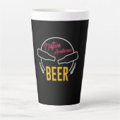 先住民アメリカンビール カフェラテマグ (正面)