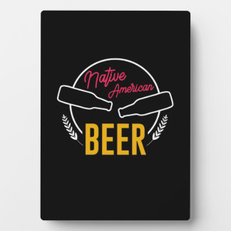 先住民アメリカンビール フォトプラーク