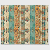 先住民アメリカンフェザーアート ラッピングペーパー (フラット)