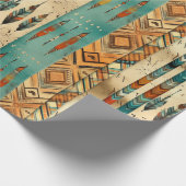 先住民アメリカンフェザーアート ラッピングペーパー (角)
